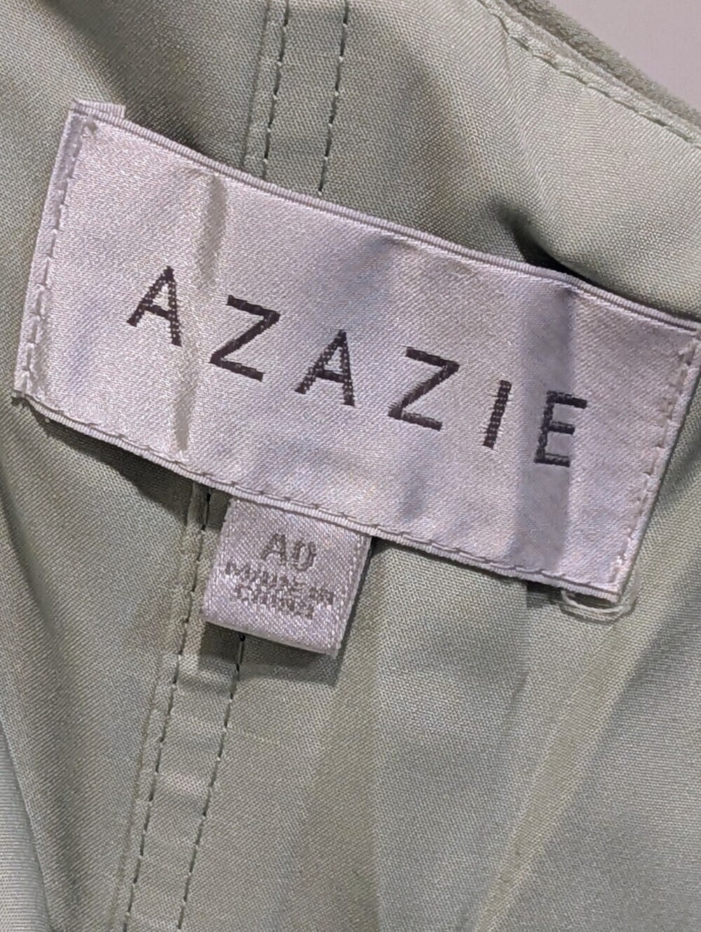 EUC Azazie 2 Agave Pale Green Hillian Bridesmaid Formal Dress - Picture 9 of 9